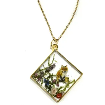 Řetízek MadeByBahu Náhrdelník akvárko hranaté Liška 28958