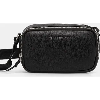 Kožená taštička Tommy Hilfiger AM0AM14022 černá 99X, vel. ONE SIZE