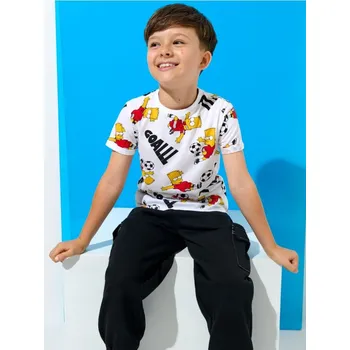 Sinsay - Tričko The Simpsons - bílá - 127AM-00X - 127AM-00X-98-1