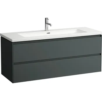 Nábytek LAUFEN LANI Skříňka pod umyvadlo, se 2 zásuvkami, pro umyvadlo H816435 1285x470, Šedá traffic - H4041921122661