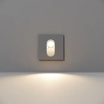 Nástěnné svítidlo Maytoni Nástěnné zabudované LED svítidlo Via Urbana Barva: Šedá O022-L3GR Nástěnné zabudované LED svítidlo Via Urbana