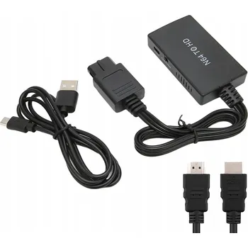 Zabezpečení domácnosti Konvertor N64 Nintendo 64 na HDMI Adaptér Převodník Kabel NGC Gamecube