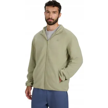 Pánská mikina Pánská fleecová mikina Fleecová Mikina 4F M357 olivová 4FWAW25TFLEM357 44S VELIKOST L