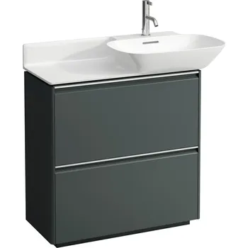 Nábytek LAUFEN BASE Skříňka pod umyvadlo, se 2 zásuvkami, pro umyvadla H813301, H813302 770x350, Šedá traffic - H4030021102661