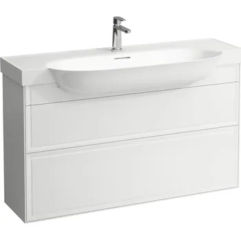 Koupelnový nábytek LAUFEN THE NEW CLASSIC Skříňka pod umyvadlo, se 2 zásuvkami, pro umyvadla H813858 1175x315, Bílá mat - H4060520851701