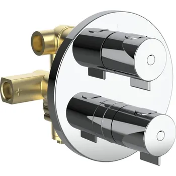 Vodovodní baterie LAUFEN THERM Termostatická podomítková vanová baterie, chrom 200x150, no colour - HF506577100000