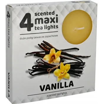 Svíčka Čajová svíčka parafinová Vanilla Admit 4 ks