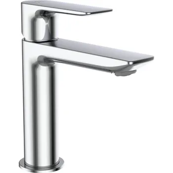 Vodovodní baterie LAUFEN CITYPLUS Umyvadlová páková baterie Eco+ (středová poloha ovládací páčky spustí studenou vodu), s pevným výtokem 110 mm, bez automatické výpusti, chrom 395x260, no colour - HF505302100000