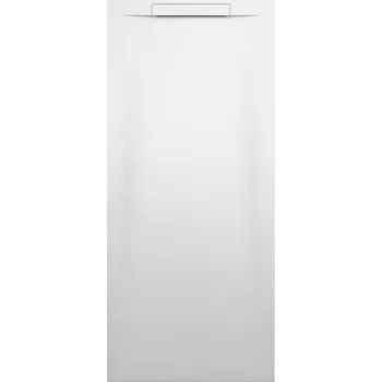 Sprchová vanička LAUFEN PRO S Sprchová vanička, obdélníková, s lineárním odtokem na kratší straně, materiál Marbond, na míru 1x1, Bílá - H2111870000001