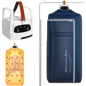 Sušák na prádlo ELEKTRICKÝ SUŠÁK NA PRÁDLO RYCHLESCHNOUCÍ 4-ÚROVŇOVÝ ČASOVAČ 600W SKLÁDACÍ