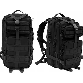 turistický batoh Batoh vojenský školní batoh lehký TAKTICKÝ 20-40 l černý