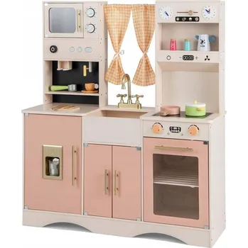 Dětská kuchyňka Dřevěná kuchyňka pro děti Hračka 102 x 35 x 110 cm