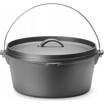 Hrnec Litinový kotlík hrnec na oheň pro polévky guláše prům. 310 x 155