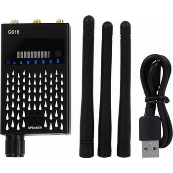 IP kamera Detektor odposlechů, kamer a lokátorů Mking Mk618 se 3 anténami