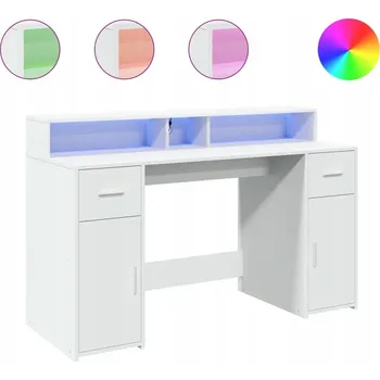 Psací stůl Obdélníkový psací stůl VidaXL 140 x 55 x 91 cm bílý