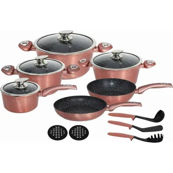 Sada nádobí Sada hrnců Edenberg z hliníku o velikosti 15 ks.