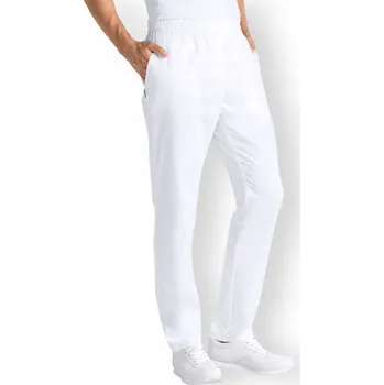 PÁNSKÉ KALHOTY PRO LÉKAŘE CLINIC DRESS ZDRAVOTNICKÉ NA GUMU BÍLÉ XS