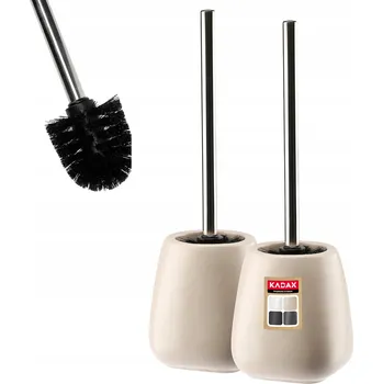WC štětka KADAX WC štětka s keramickým držákem béžová 2ks