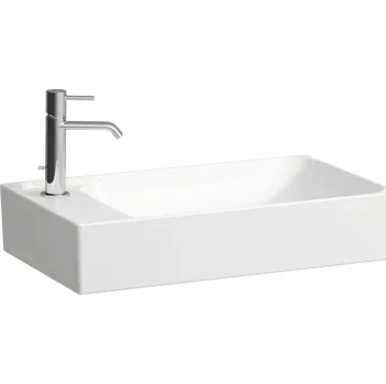 LAUFEN MEDA Umyvadlová mísa, s armaturní deskou vpravo 600x350, Bílá LCC (LAUFEN Clean Coat) - H8121134001061