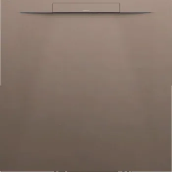 Sprchová vanička LAUFEN PRO S Sprchová vanička, s lineárním odtokem na kratší straně, materiál Marbond 900x900, Caffè matná se strukturou - H2101801290001