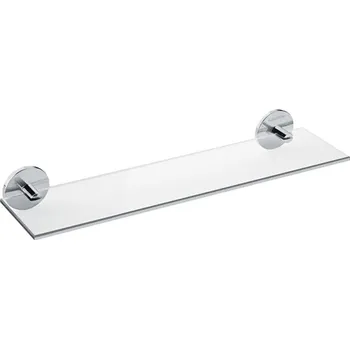 Drátěná police LAUFEN CANA Polička skleněná včetně držáků, 40 cm 400x105, Chrom - H3851310040031