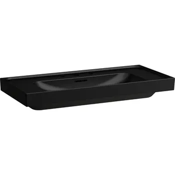 Umyvadlo LAUFEN MEDA Umyvadlo, odkládací plocha vpravo a vlevo 1000x460, Černá mat - H8101197161091
