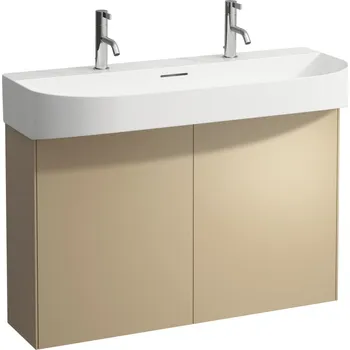 Nábytek LAUFEN SONAR Skříňka pod umyvadlo, 2 dvířka, pro umyvadlo H810347 975x240, Zlatá (lak) - H4054840340401