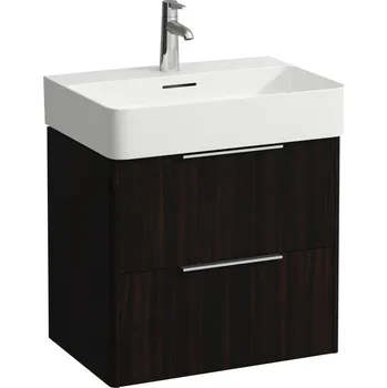 Koupelnový nábytek LAUFEN BASE Skříňka pod umyvadlo, 2 zásuvky, pro umyvadlo H810283 585x390, Tmavěhnědý jilm - H4022521102631