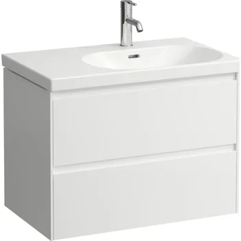 Koupelnový nábytek LAUFEN LANI Skříňka pod umyvadlo, se 2 zásuvkami, pro umyvadlo H817085 735x450, Bílá lesklá - H4035821122611