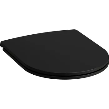 WC sedátko LAUFEN PRO Sedátko s poklopem LAUFEN pro slim, odnímatelné, zpomalovací sklápěcí systém 445x370, Černá mat - H8989667160001