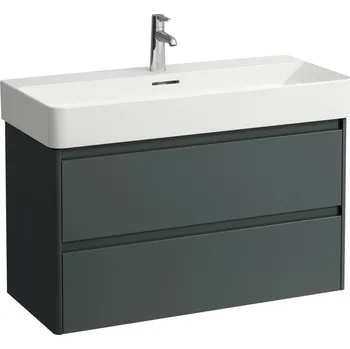 Nábytek LAUFEN BASE 2.0 Skříňka pod umyvadlo, 2 zásuvky, pro umyvadlo VAL H810287 920x400, Šedá traffic - H4114121082661