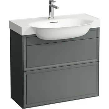 Koupelnový nábytek LAUFEN THE NEW CLASSIC Skříňka pod umyvadlo, se 2 zásuvkami, pro umyvadla H813855 775x315, Šedá traffic - H4060420856271