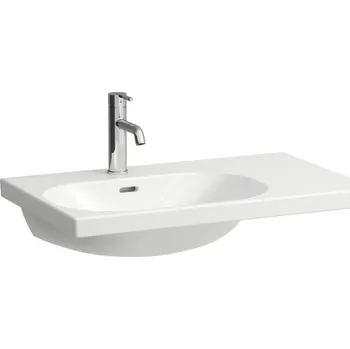 Umyvadlo LAUFEN LUA Umyvadlo, odkládací plocha vpravo 750x460, Bílá LCC (LAUFEN Clean Coat) - H8170864001041