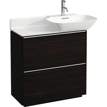 Nábytek LAUFEN BASE Skříňka pod umyvadlo, se 2 zásuvkami, pro umyvadla H813301, H813302 770x350, Tmavěhnědý jilm - H4030021102631