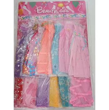 Doplněk pro panenku ND17_ZB-116133 Oblečení pro panenky - mix šatů x12