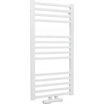 Radiátor Koupelnový radiátor Luxrad MAX 92,2 × 40 cm bílý, spodní středové připojení (ZDC), výkon 378 W