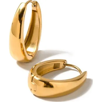 Náušnice Troli Slušivé oválné náušnice z pozlacené oceli VAAJDE2309071G + 2 měsíce na vrácení zboží
