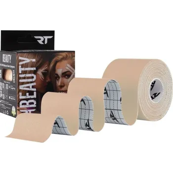 Tejpovací páska Kineziologická tejpovací páska Rea Tape beauty na obličej 5 cm x 5 m béžová