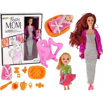 Panenka Panenka Pro Děti Těhotná Dlouhé Vlasy Příslušenství