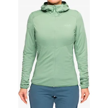 Dámská mikina Rozepínací mikina Rab Evolute Hoody - tmavě fialková zelená 8 (XS)