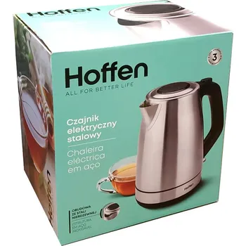 Rychlovarná konvice Rychlovarná konvice Hoffen kovová 2200 W 1,7 l stříbrná/šedá