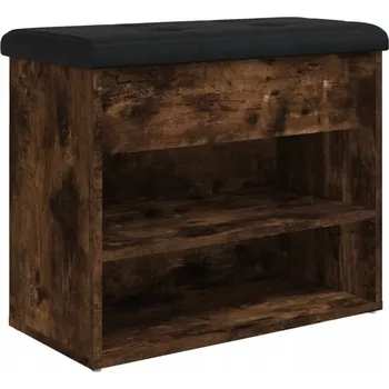 VidaXL Botník 32 x 62 x 50 cm dub Halifax černý