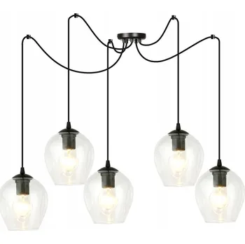 Závěsné stropní svítidlo černé do obýváku jídelny kuchyně LEVEL 5