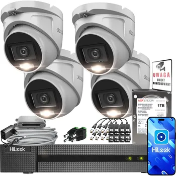 Bezpečnostní kamera Sada monitoringu 4x TVICAM-T2M-20DL 2Mpx IR20m IP66 Detekce pohybu WDR