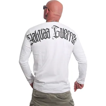 Pánská móda Pánské triko Yakuza s dlouhým rukávem Guerrero 27034 white velikost: 5XL
