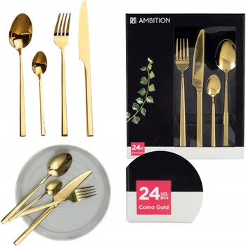 Příbor Sada příborů 24dílná Ambition Como Gold 83935