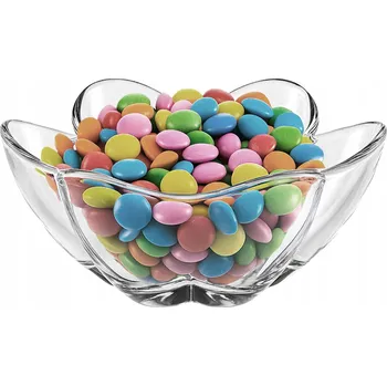 Zásobník MISKA NA OŘÍŠKY BONBÓNY Dipy Párty POLSKÉ SKLO Glasset