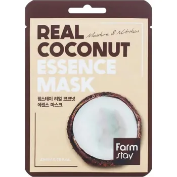 Pleťová maska Farmstay Real Coconut Essence Mask 23 ml pleťová maska s kokosovou esencí