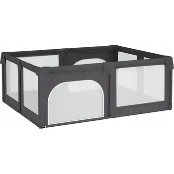 Dětská postýlka Cestovní postýlka VidaXL 150 x 190 cm šedá