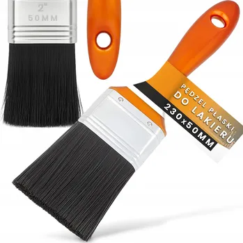 Malířský štětec PLOCHÝ ŠTĚTEC 50 mm Lakýrnický Malířský na Lak Precizní pro Malování Z1-T